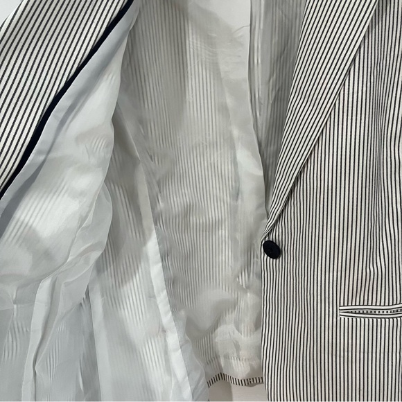 COPY - Willi Smith Black and White Blazer Professional Tailored - Picture 7 of 11